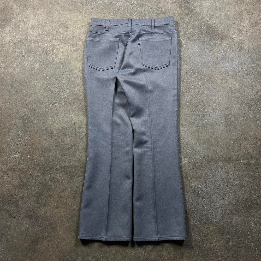 Vintage Levis 517 Flare Bootcut Pants Mens 34x30 Grey Talon Zipper 70s 80s